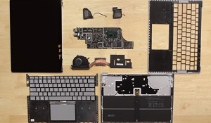 surface laptop 2拆解评估为0分 无损修复完全不可能