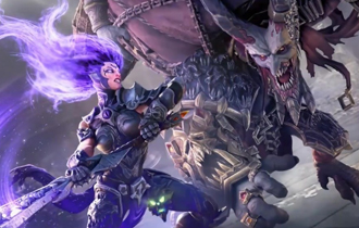 《暗黑血统3》全新宣传片 紫发怒神手持巨锤霸气杀敌
