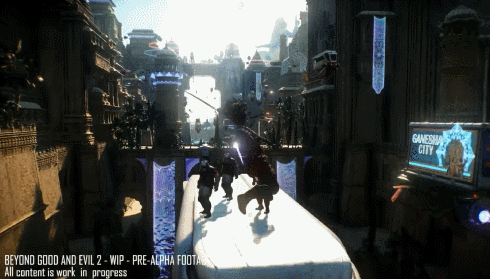 《超越善恶2》全新实机演示 浮空交通工具上殊死搏斗