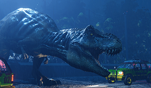 Unity5引擎重现《侏罗纪公园》片段 超逼真霸王龙来袭！