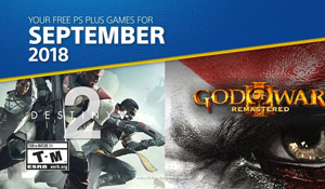 PSN美服9月会免游戏公布 《战神3：重制版》免费玩