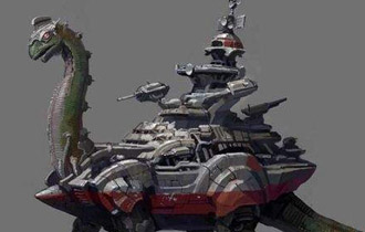 《重装机兵Xeno:重生2》概念图 BOSS脚下坦克宛如豌豆