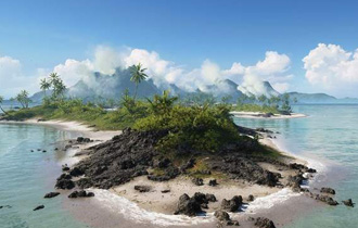 EA《战地5》太平洋战争精美截图 水天一色，云雾缭绕