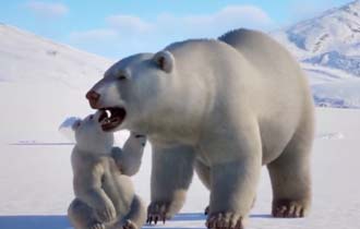 《动物园之星》北极DLC上线预告 软糯熊宝宝憨态可掬