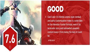 《噬神者3》IGN7.6分 战斗体验让人兴奋、内容平淡乏味