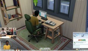 《模拟人生4》更新将加入自由职业 在家就能当程序员