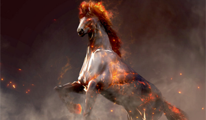 《黑色沙漠》新战马“毁灭者”预告 充满烈焰的地狱马