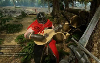 玩家在《雷霆一击》弹奏鲁特琴 戏称能让敌人精神异常