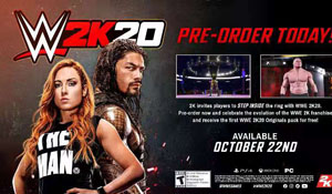 《WWE 2K20》官方中文介绍短片 Steam预购已开启