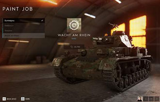 《战地5》将加入坦克自定义功能 为爱车“搽脂抹粉”
