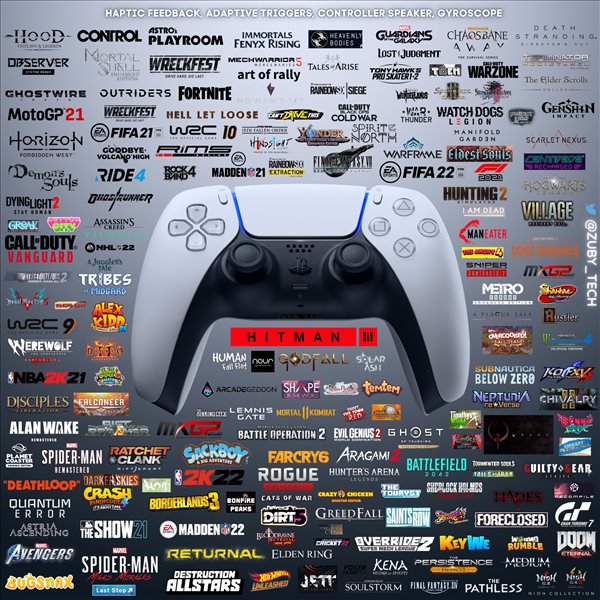 网友整理已支持PS5手柄特色功能游戏 超180款品质优秀