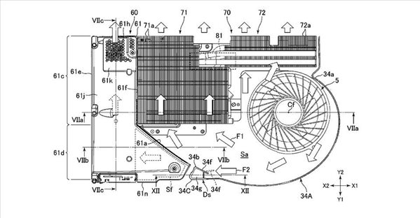 索尼PS5主机设计专利图曝光 散热组件仿若“蜗牛壳”