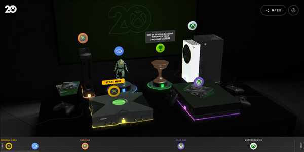 微软Xbox20周年纪念网站上线 虚拟博物馆回顾历程游迅网www.yxdown.com