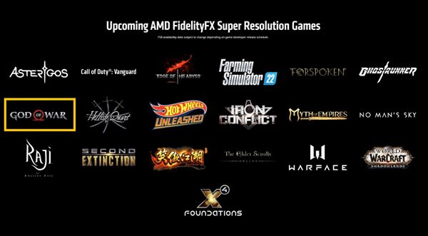 新一批AMD FSR支持游戏阵容名单 《战神》PC版在列