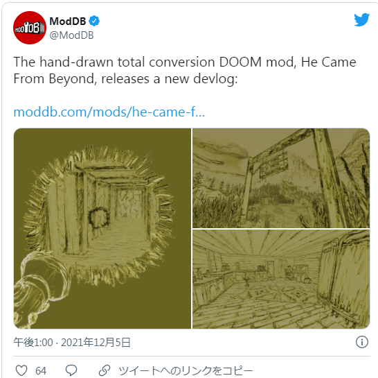 《毁灭战士2》手绘风MOD新截图 将于近期上线Demo