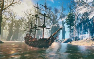 玩家在《英灵神殿》中造黑珍珠号 和杰克船长海上冒险