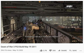 微软《战争机器3》PS3版本曝光 Epic内部测试版泄露