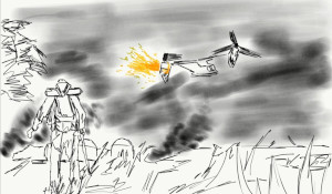 《战地6》首支预告素描图曝光 飞机坠毁，装甲士兵出场