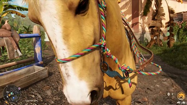 育碧《孤岛惊魂6》生物互动演示 撸狗、骑马、溜鳄鱼