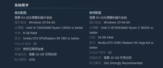 《吸血鬼：避世-血猎》PC配置要求 推荐GTX1080显卡游迅网www.yxdown.com