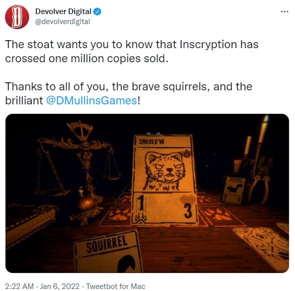 恐怖卡牌游戏《邪恶冥刻》好评连连 销量突破100万