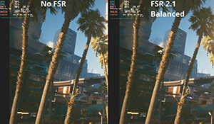 Steam Deck《2077》1.61对比演示 FSR 2.1效果卓越