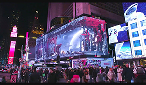《木卫四协议》纽约时代广场3D广告 12月2日发售