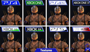 《WWE 2K22》全平台画面对比 PS5/XSX版4K、60帧