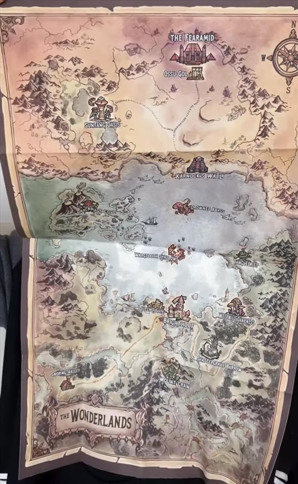 《小缇娜的奇幻之地》收藏版游戏开箱 实体地图曝光