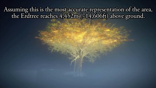 环学家测量《艾尔登法环》黄金树高度 高于阿尔卑斯山