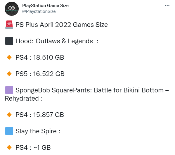 35 GB足矣！网曝PS Plus四月会免游戏所需总容量大小