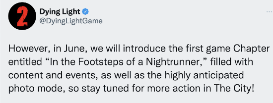 《消逝的光芒2》DLC延期至9月 6月推出新游戏章节