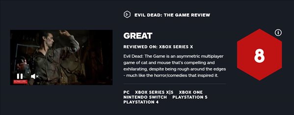 《鬼玩人：游戏》IGN 8分 略欠打磨，但完美展现电影