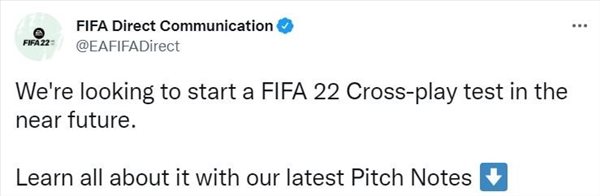 《FIFA 22》将测试跨平台联机 最早今秋实现跨平台
