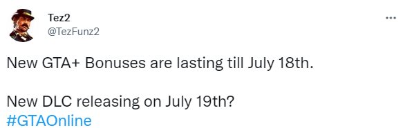 疑《GTAOL》新DLC内容将至 网传或于7月19日公开