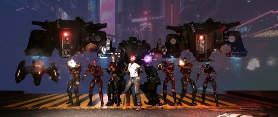 《赛博朋克2077》新Mod演示 创造机器人协助作战