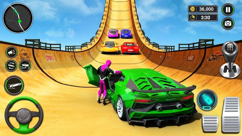 超级英雄竞速驾驶(Superhero Car Games- Car Stunt)图2