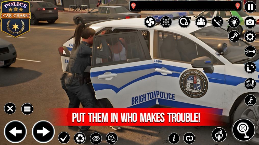 警车追逐小偷竞速(Police Car Chase Thieves Games)图2