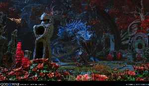 艺术家分享《战神：诸神黄昏》环境效果图 游览九界
