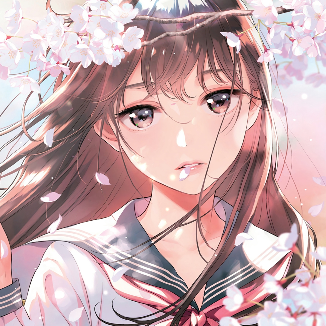 wallpaper engine 樱花下的美少女动态壁纸