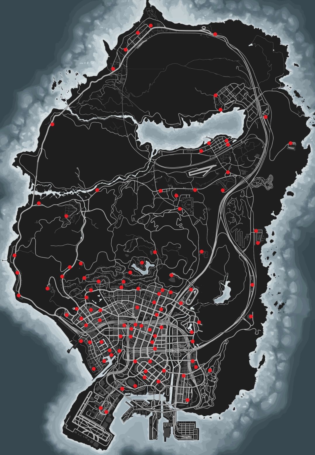 洛圣都地图高清图片